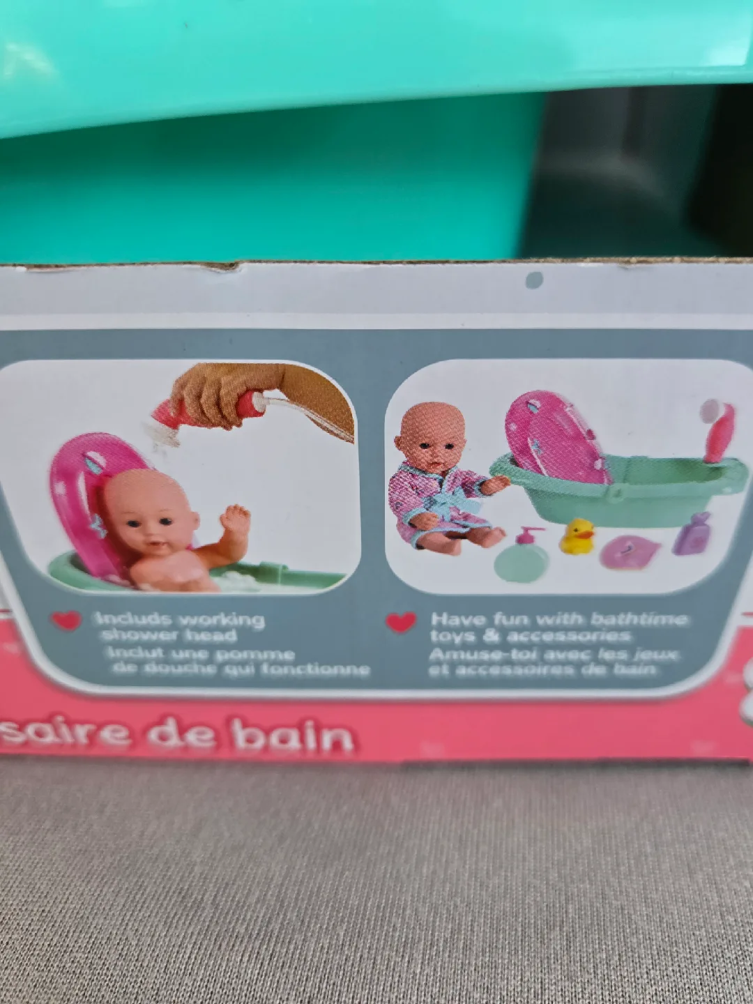 Baby toddler toy my sweet baby doll with bath set image indicator(9)