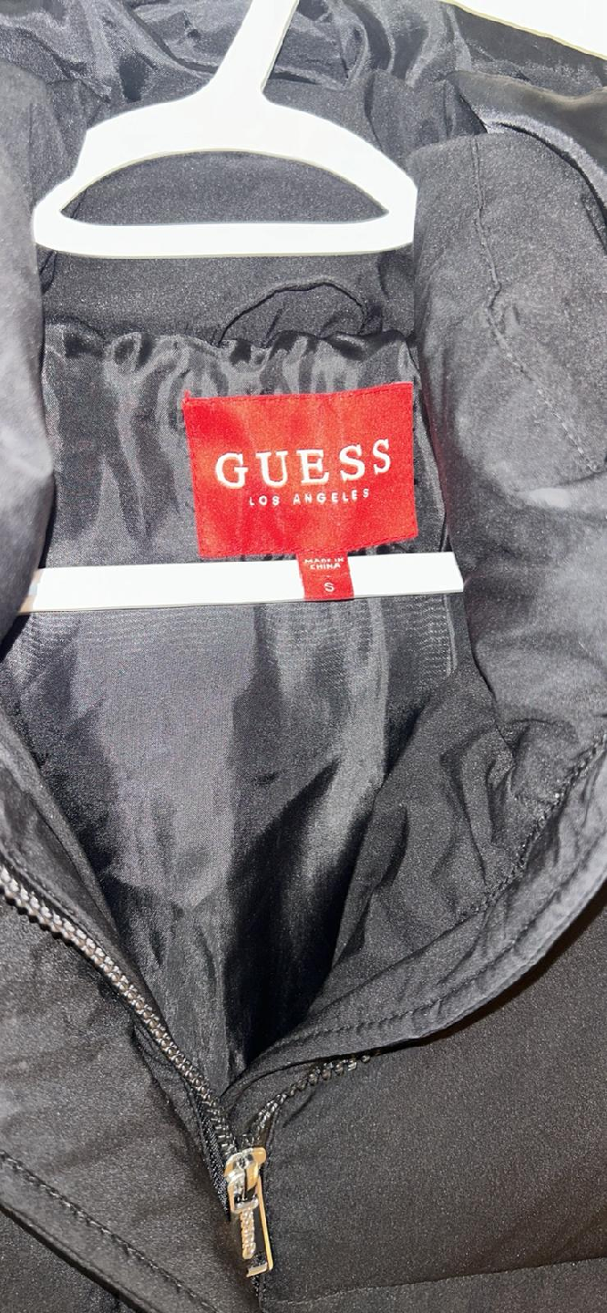 Guess Black Puffer Coat - Size S - photo 2