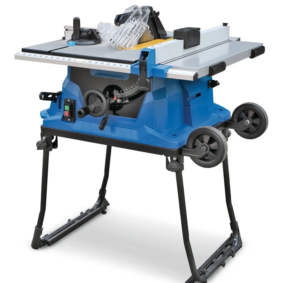 Mastercraft 15 amp portable table saw with fold and roll stand image indicator(6)