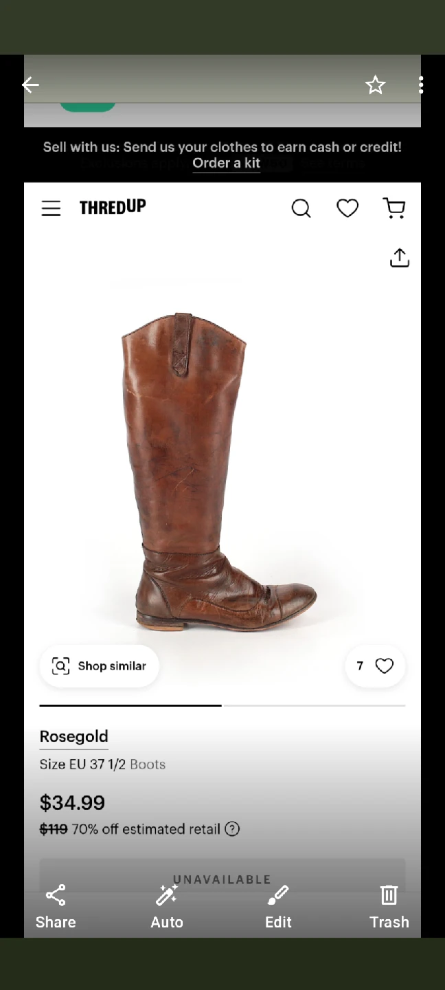 Rosegold Leather Boots