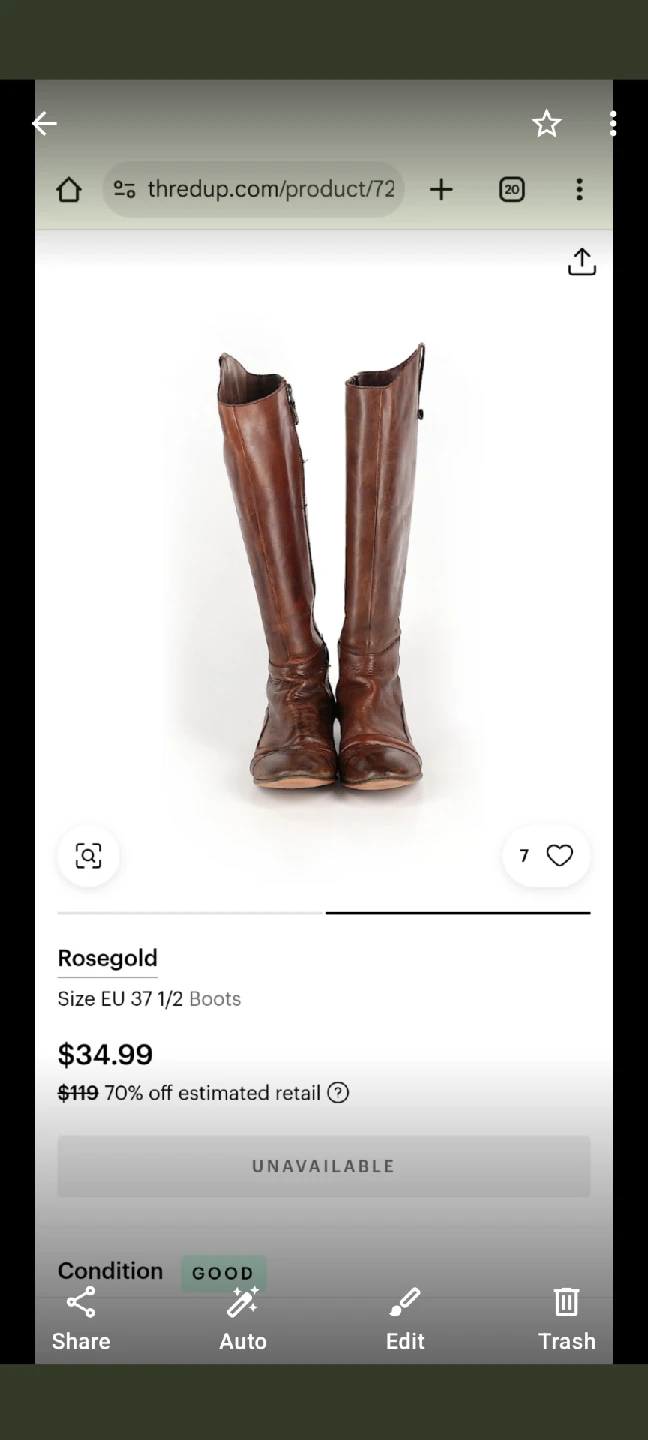 Rosegold Leather Boots - photo 3