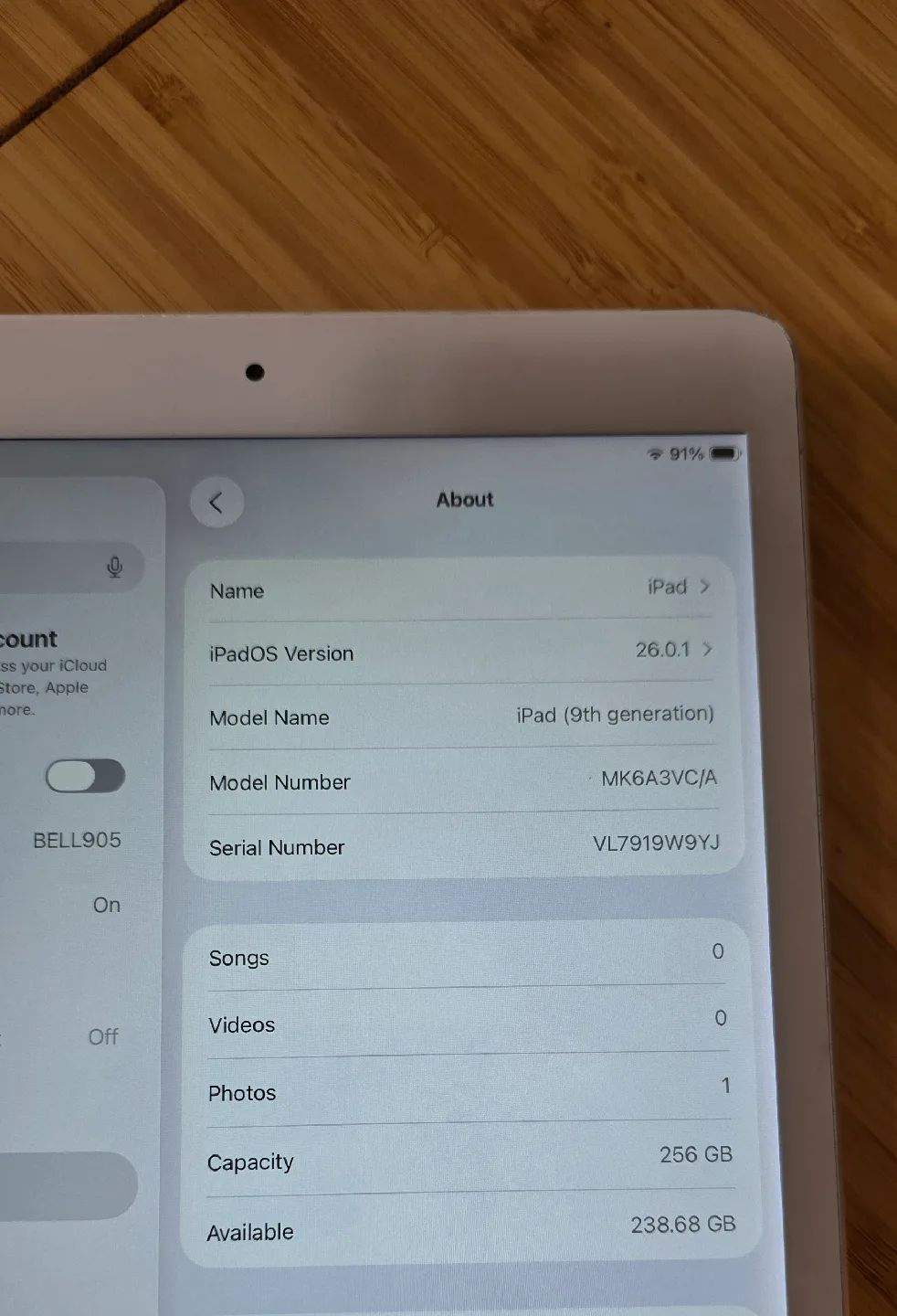Apple iPad 9th generation 256gb image indicator(8)
