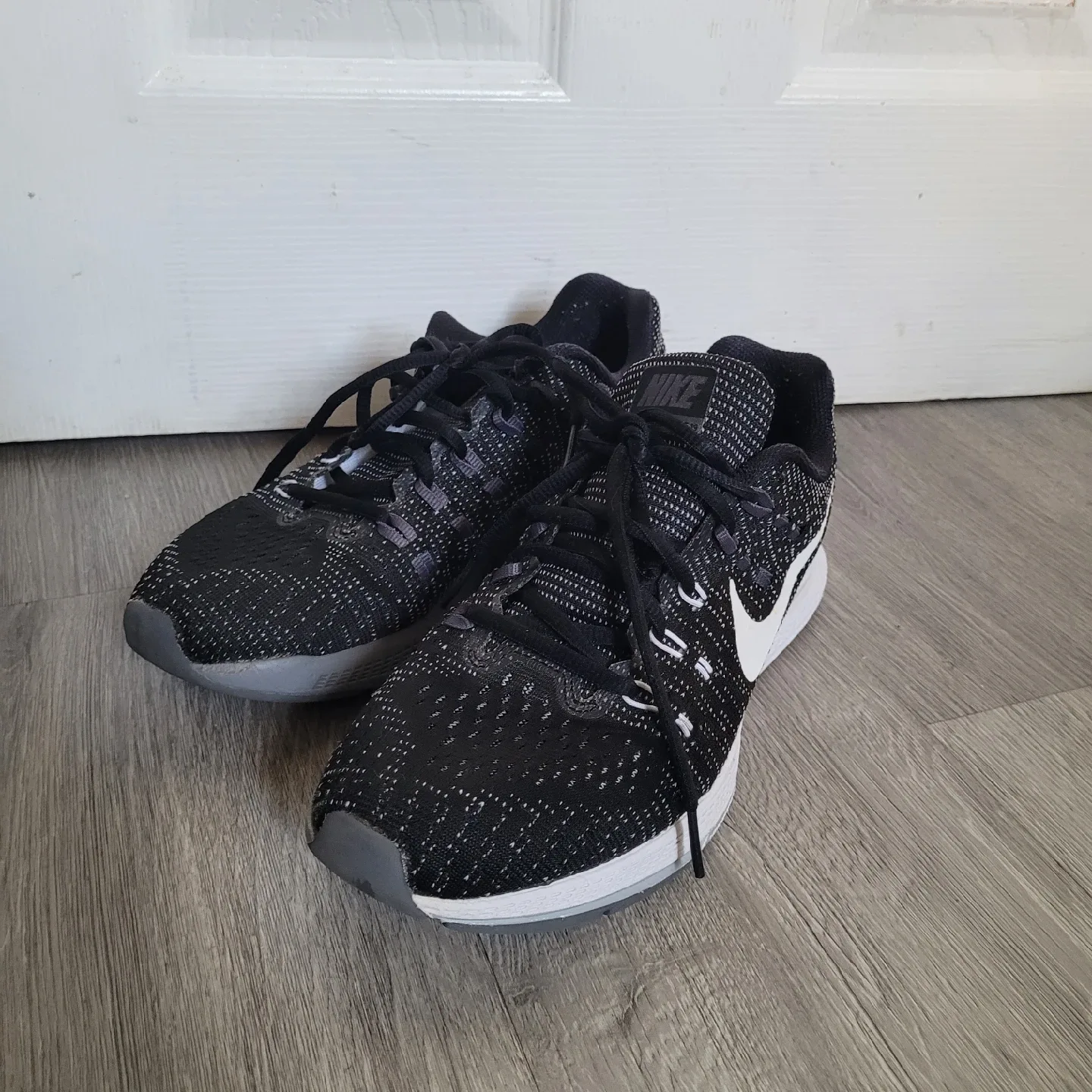 Nike Zoom Span 2 Running Shoes - Black/White image indicator(3)