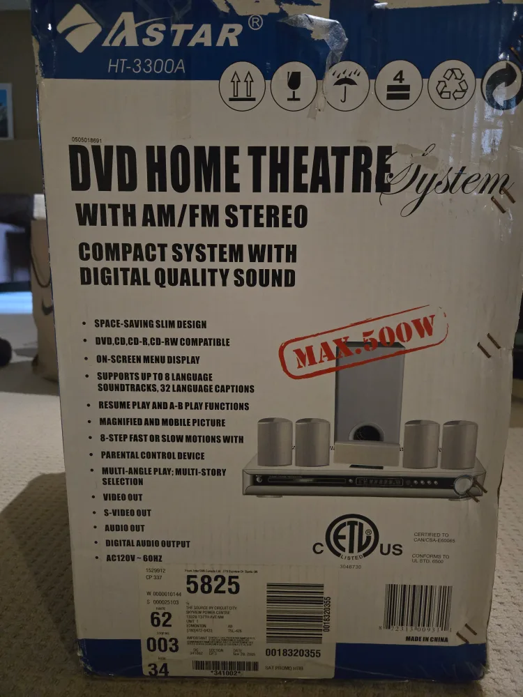 Astar HT-3300A DVD Home Theatre System image indicator(2)