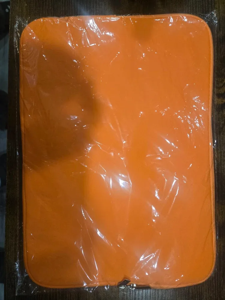 New 15 inch Red Orange Laptop Sleeve image indicator(4)