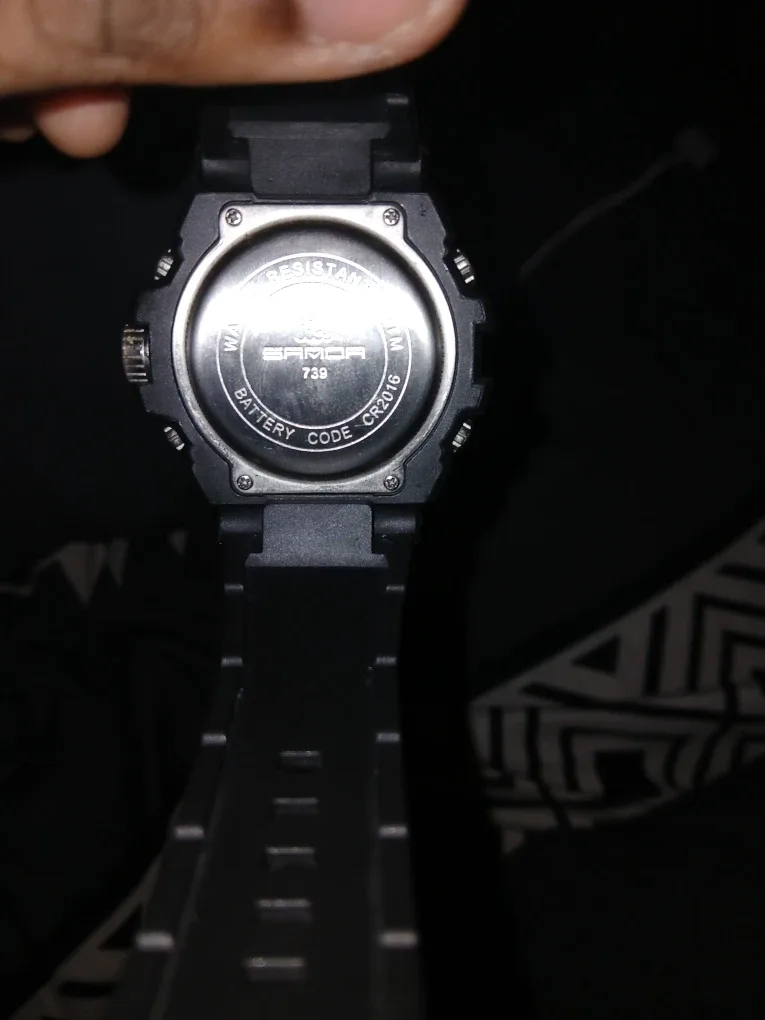 SAMOR Water Resistant Black Watch image indicator(2)