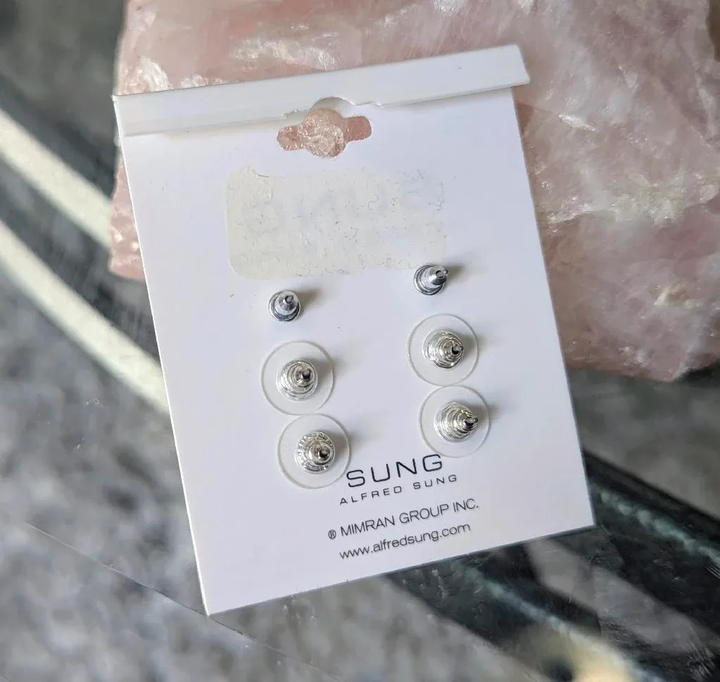 ✨ Alfred Sung Stud Earring Trio - New! ✨ image indicator(4)