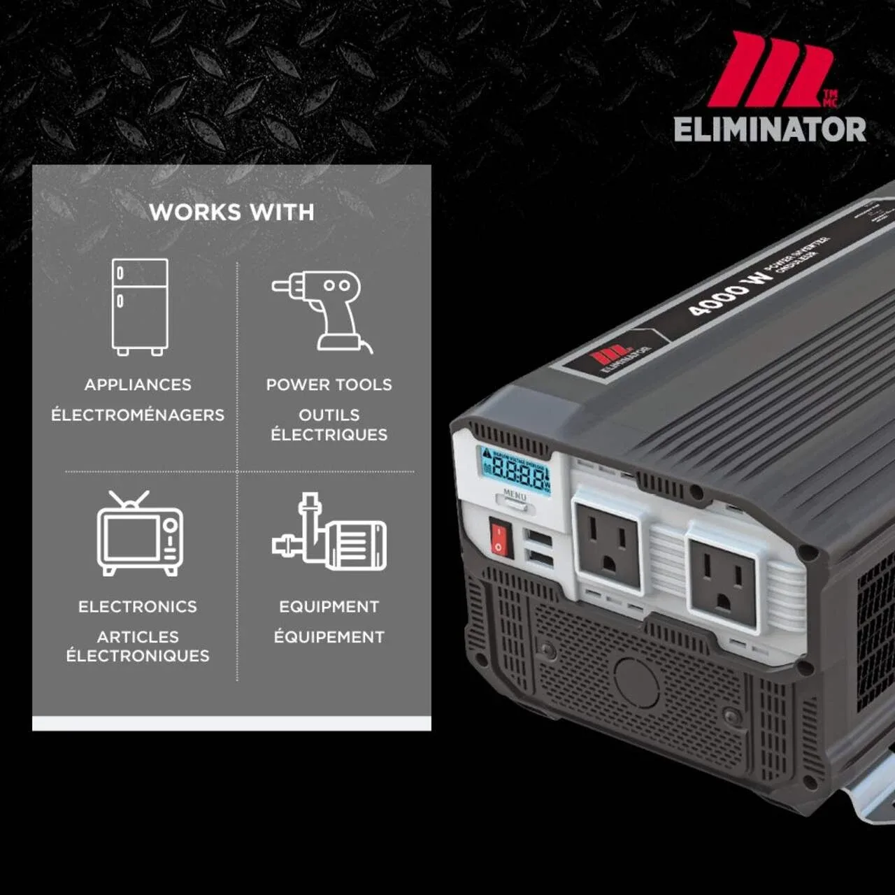 NEW MotoMaster Eliminator 4000W Power Inverter image indicator(3)