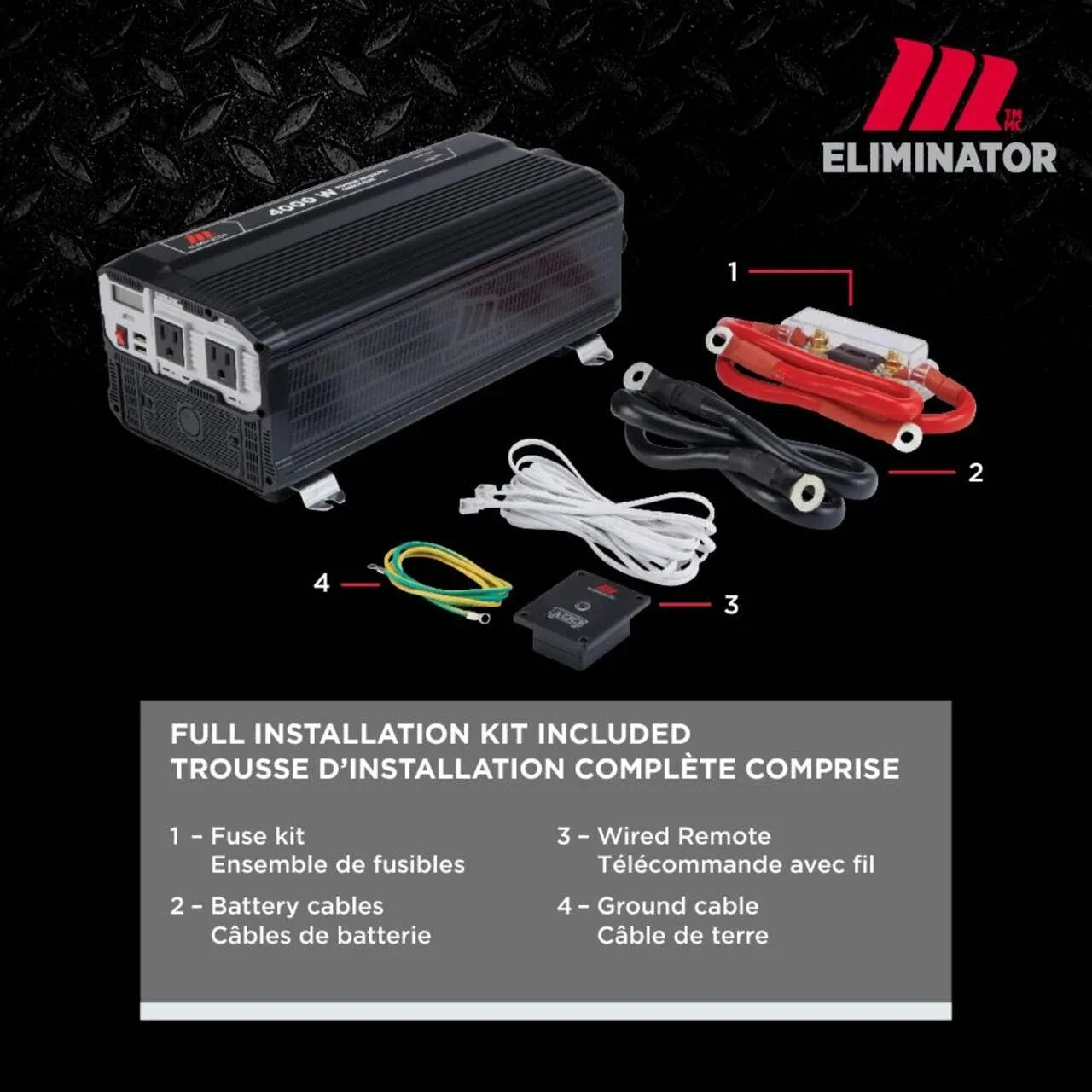 NEW MotoMaster Eliminator 4000W Power Inverter image indicator(4)
