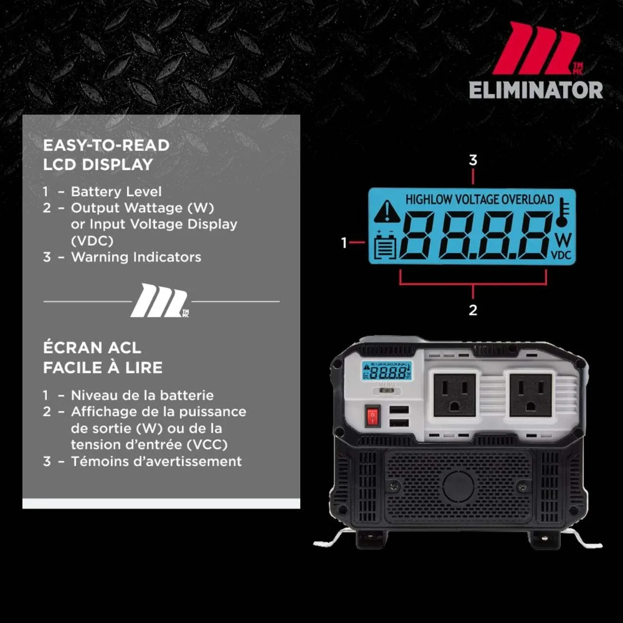NEW MotoMaster Eliminator 4000W Power Inverter image indicator(5)