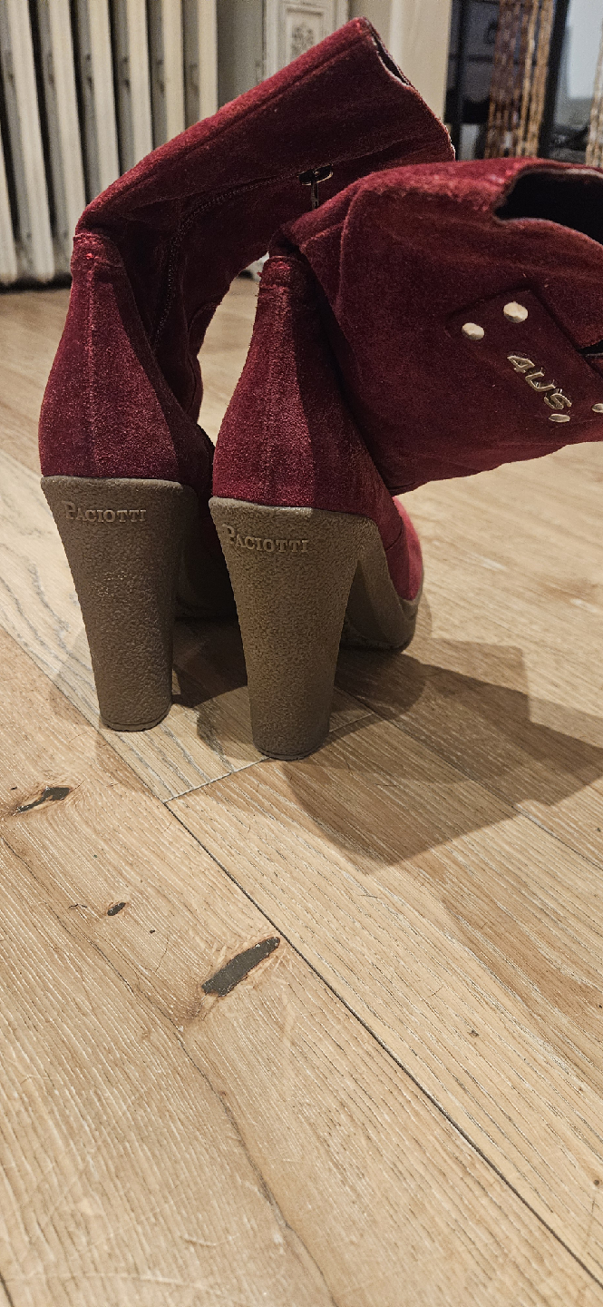 Cesare Paciotti 4US Burgundy Suede Boots - photo 3