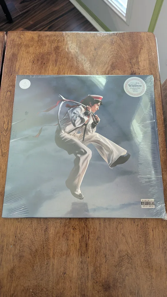 Conan Gray wishbone cranberry red vinyl signed image indicator(2)