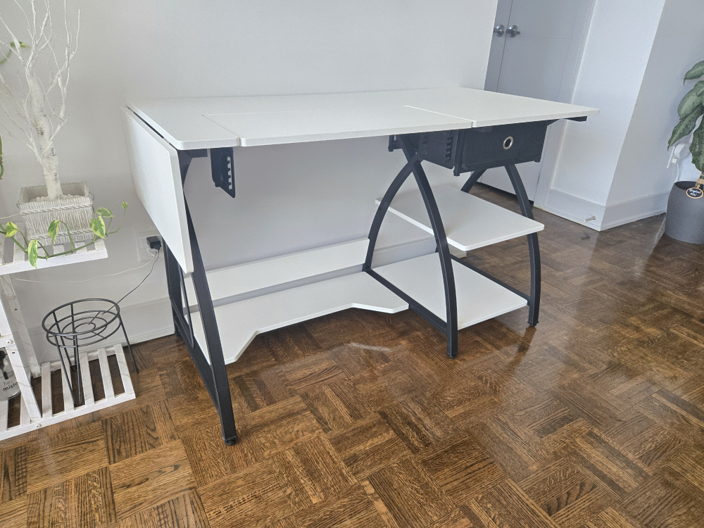 Sewing/Craft Table with Storage - photo 3