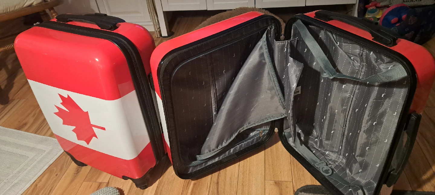 2 Canadian Flag Luggage Set
