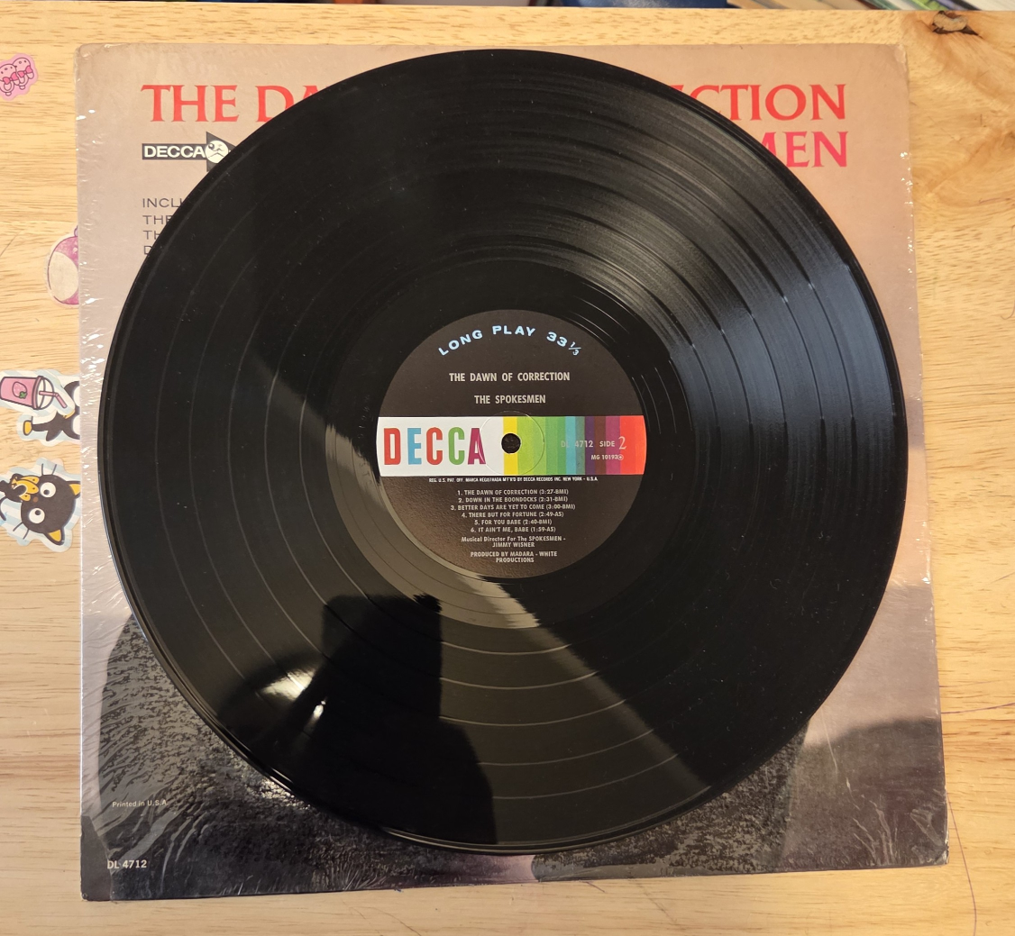 The Spokesmen - The Dawn of Correction Vinyl Record - photo 3