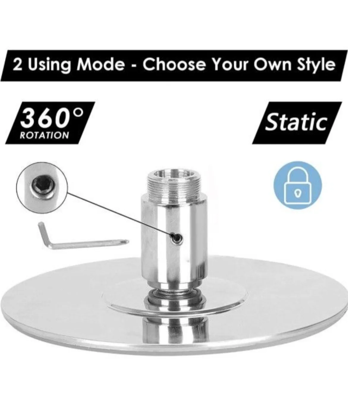 360° Spinning Dancing/Stripper Pole image indicator(2)