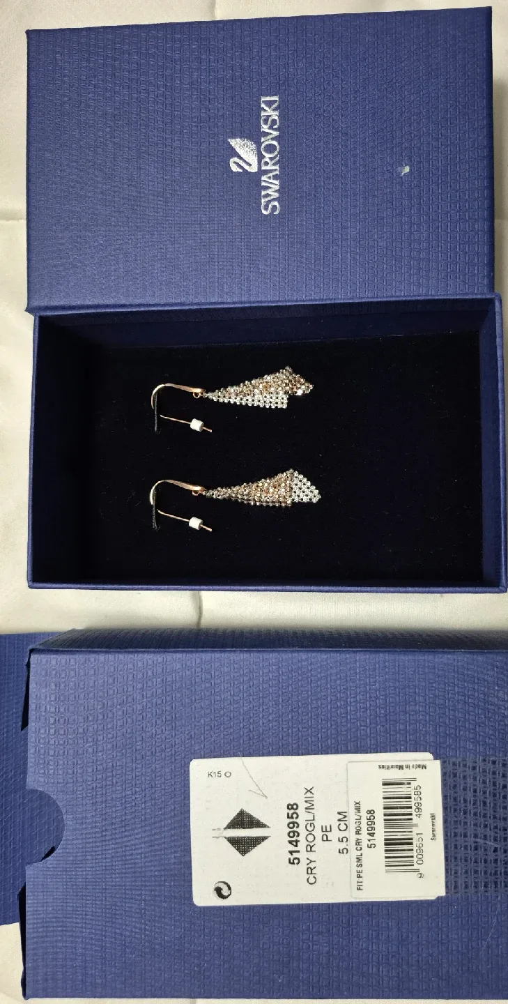 Swarovski Cry Rogl/Mix Earrings - 5.5 cm image indicator(3)