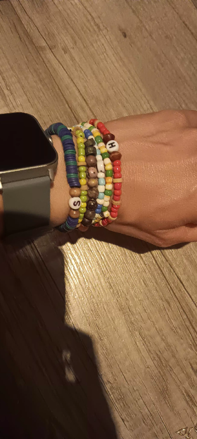 Handmade Beaded Bracelets - Set of 6