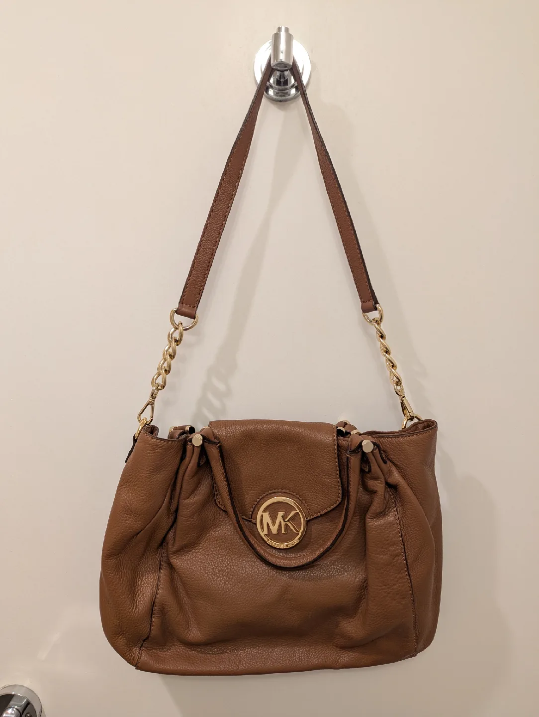 Michael Kors Brown Leather Shoulder Bag thumbnail