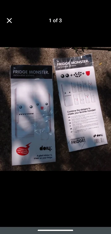 fridge or other metal surface monster magnets