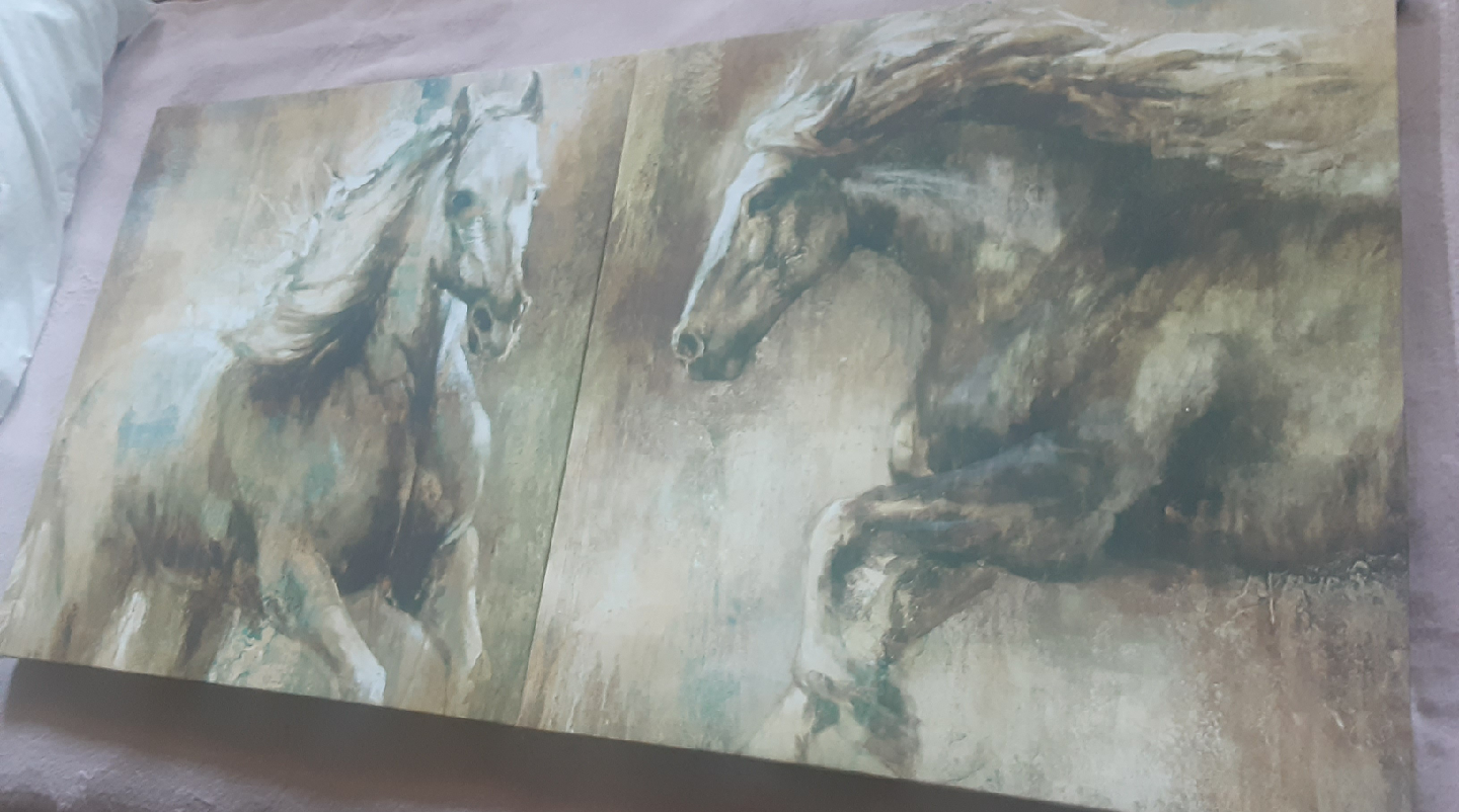 Horse Canvas Print Wall Art 2pc - photo 4