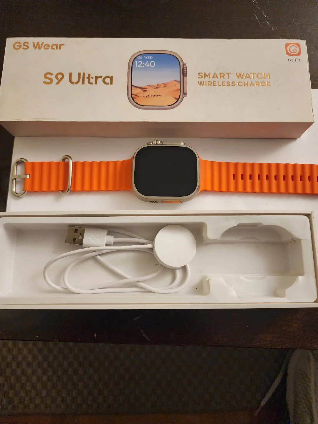 GS Wear S9 Ultra Smart Watch - Orange in mint Condition. image indicator(2)