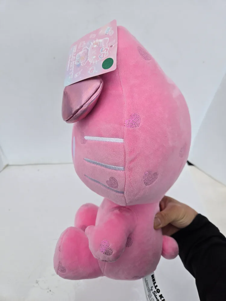 Rare 12 inch hello kitty pink 50th anniversary plush new w tag image indicator(7)
