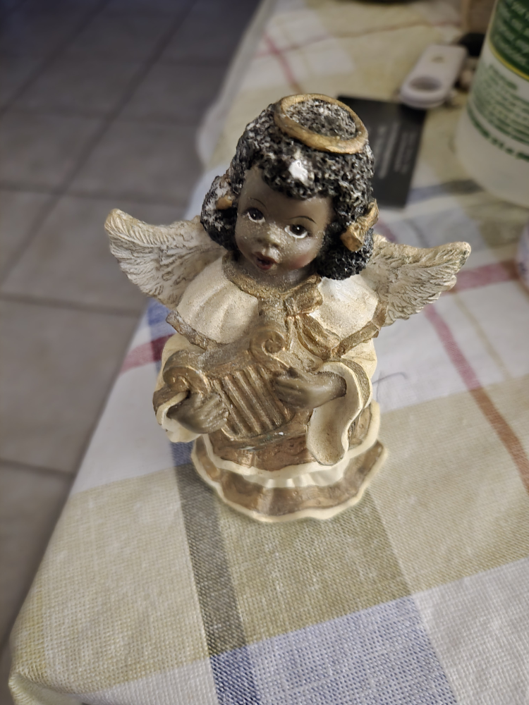 Angel Figurine with Harp