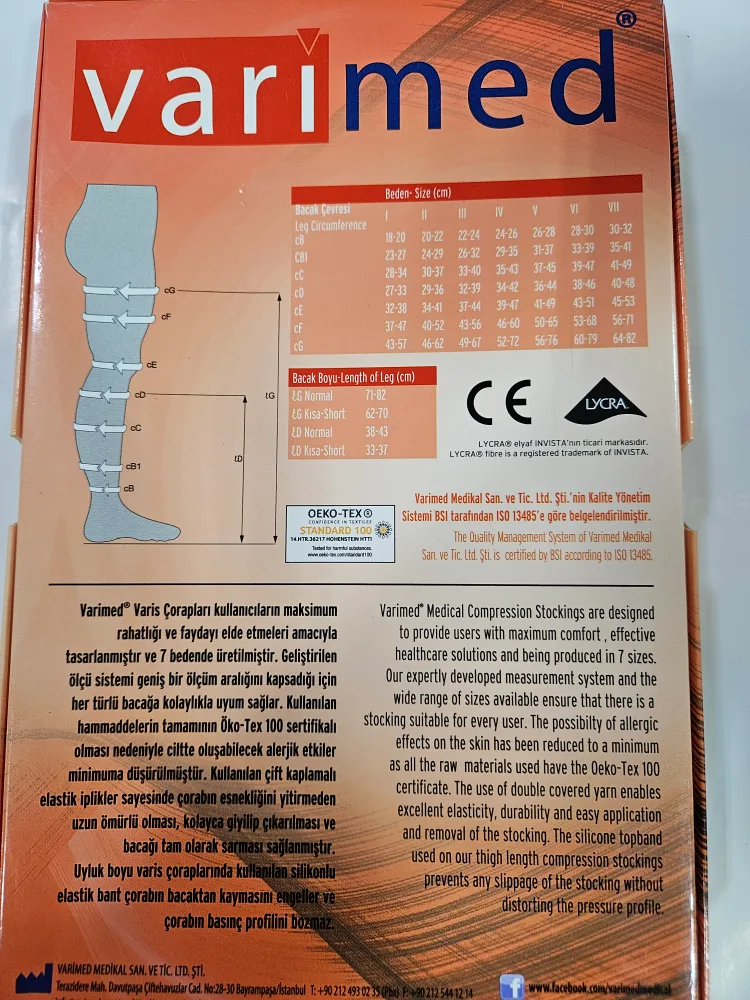 Varimed Medical Compression Stockings - Black, Size No. 3 image indicator(4)