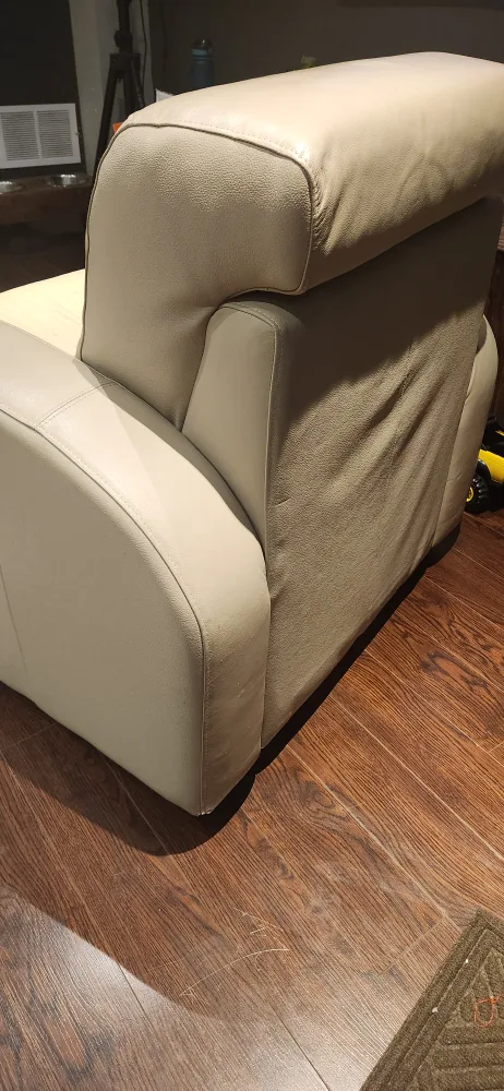 Beige Leather Armchair image indicator(2)