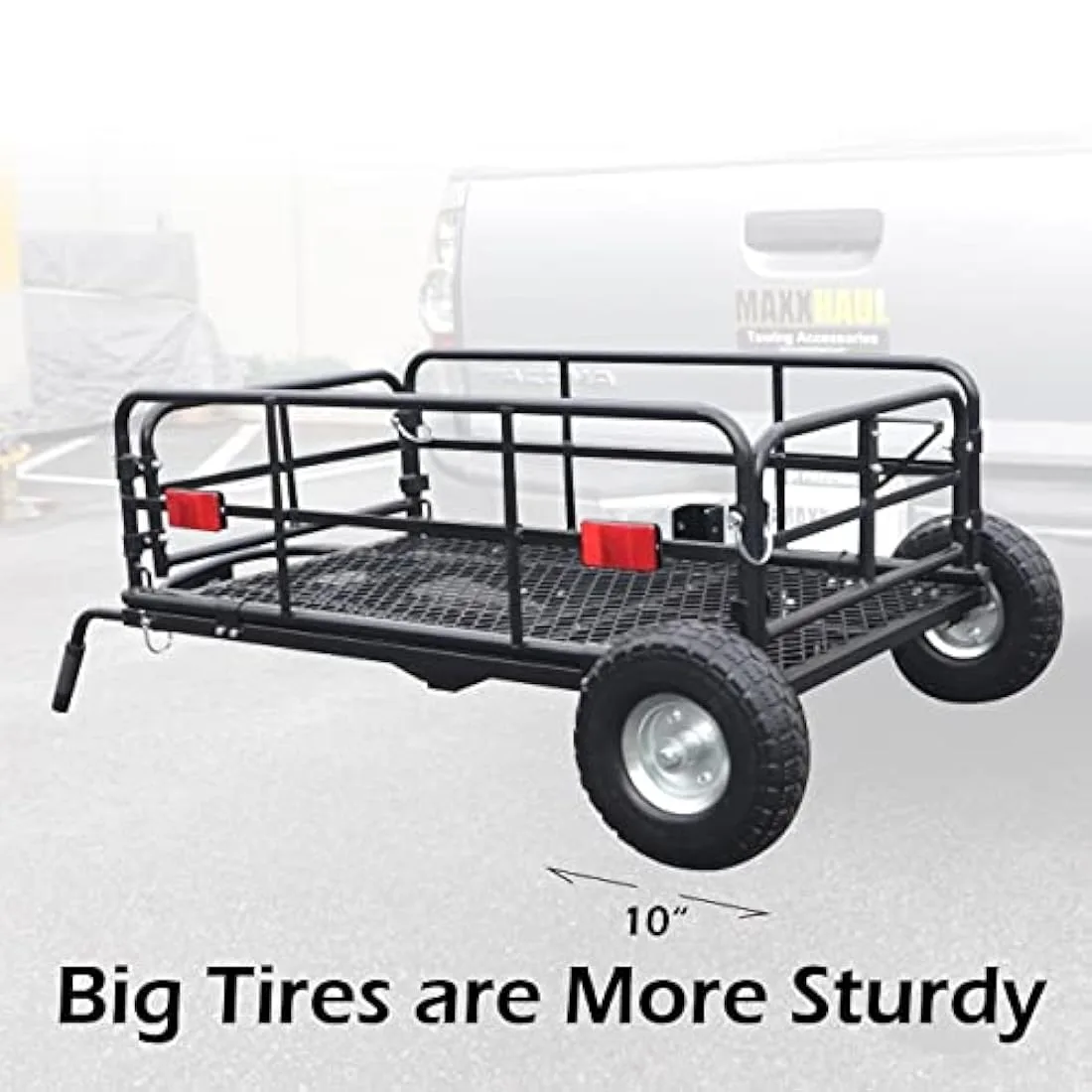 MaxxHaul Foldable Hitch N Roll Cargo Carrier Cart image indicator(6)