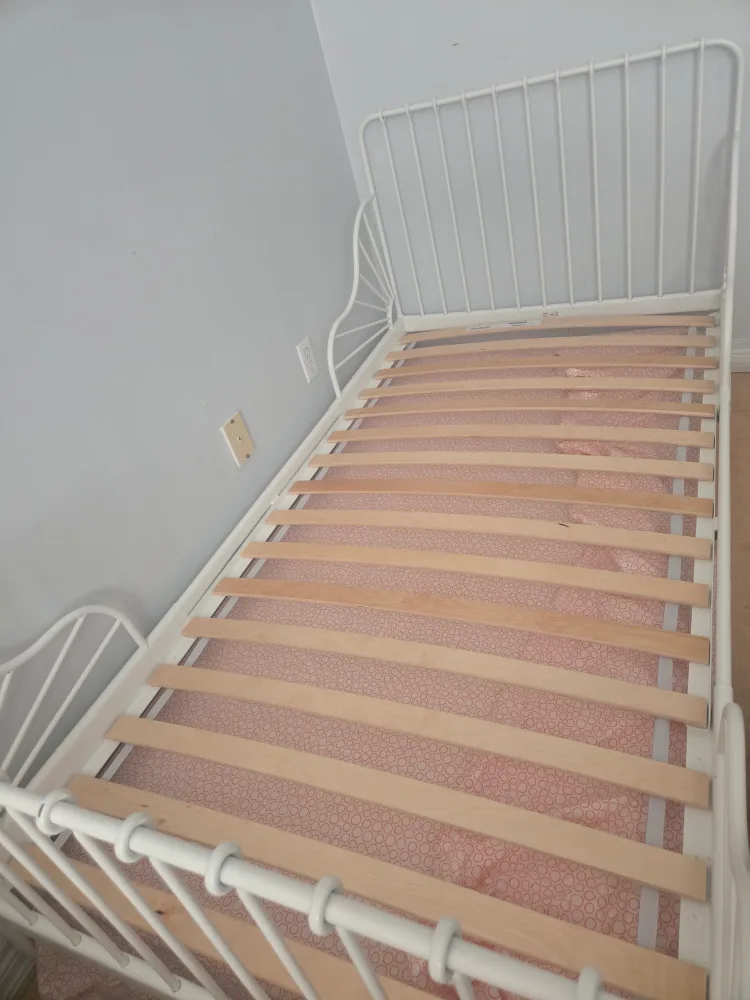 Ikea Minnen white extendable bed image indicator(4)