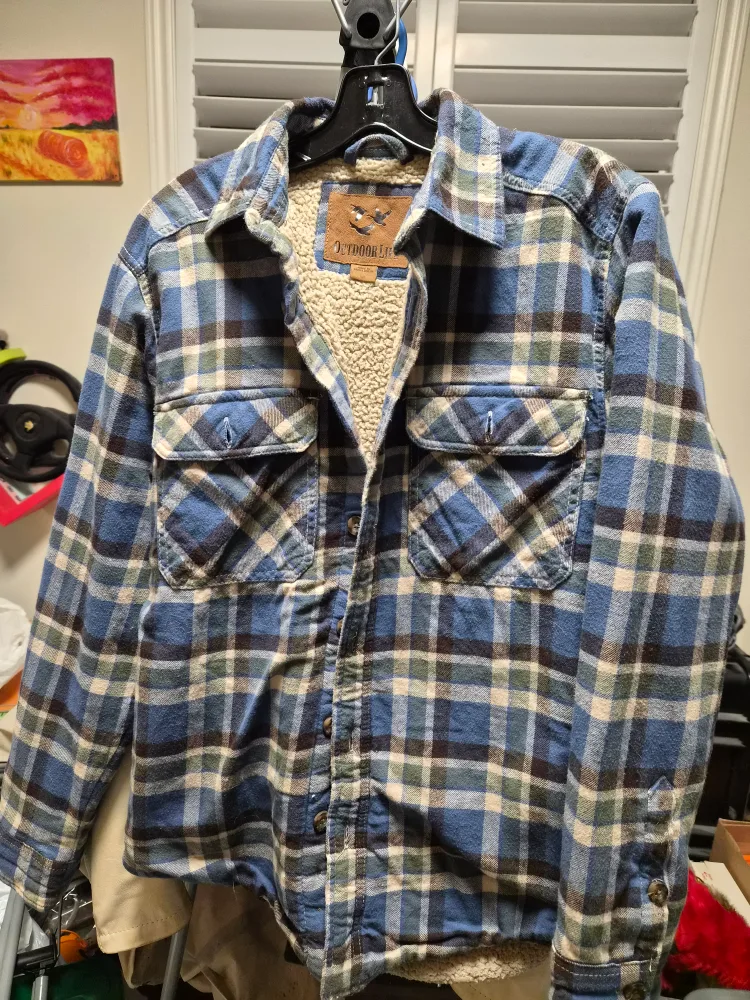Outdoor Life Plaid Sherpa Lined Shirt Jacket thumbnail