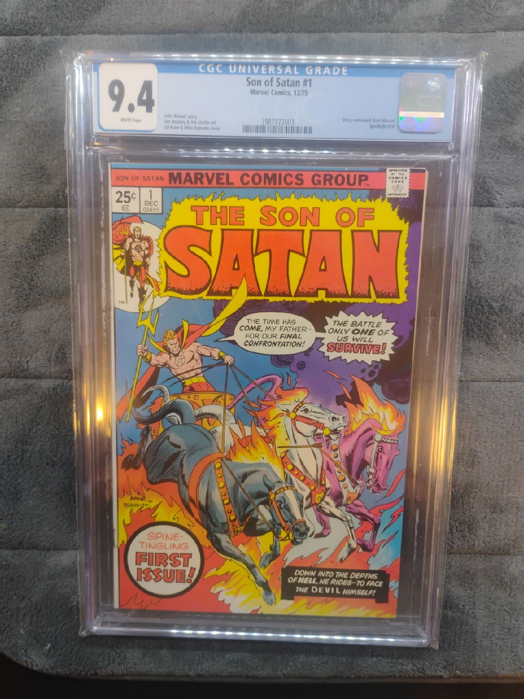 Son of Satan #1 Marvel Comic CGC 9.4