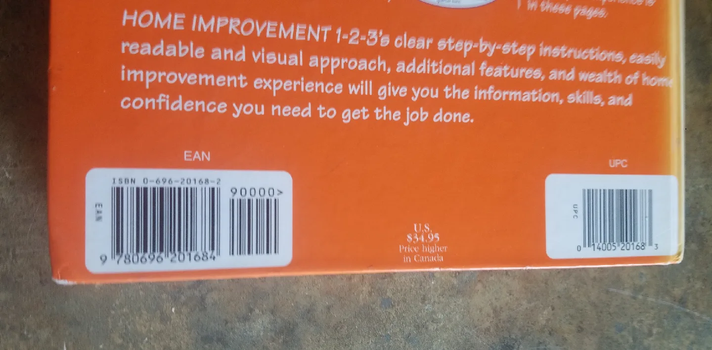 Home Improvement 1-2-3 Hard Cover Book Good Condition image indicator(3)
