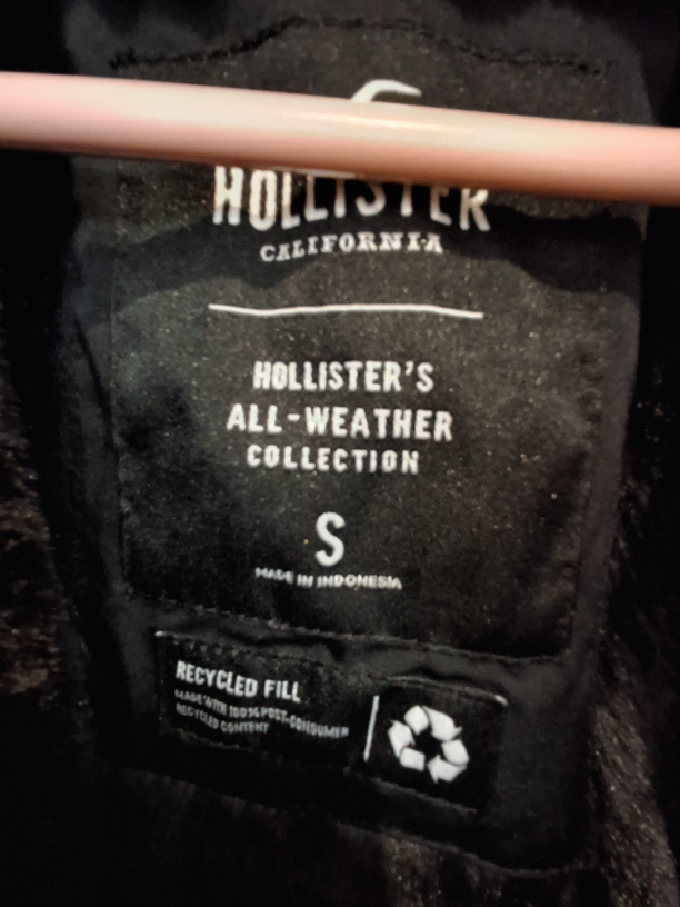 Hollister All-Weather Collection Black Jacket - Size S - photo 3