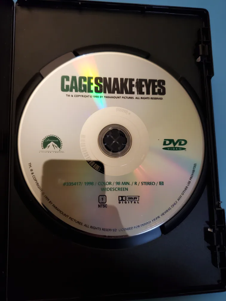"Snake Eyes" DVD 📀 featuring Nicholas Cage 🐍 image indicator(2)