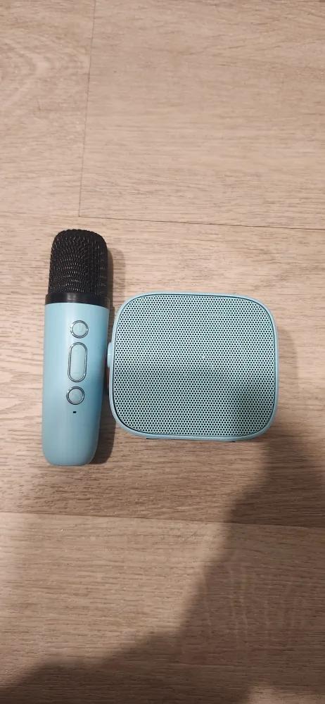 Blue Karaoke Microphone & Speaker Set