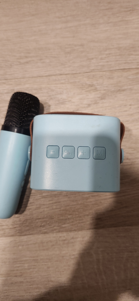 Blue Karaoke Microphone & Speaker Set - photo 2