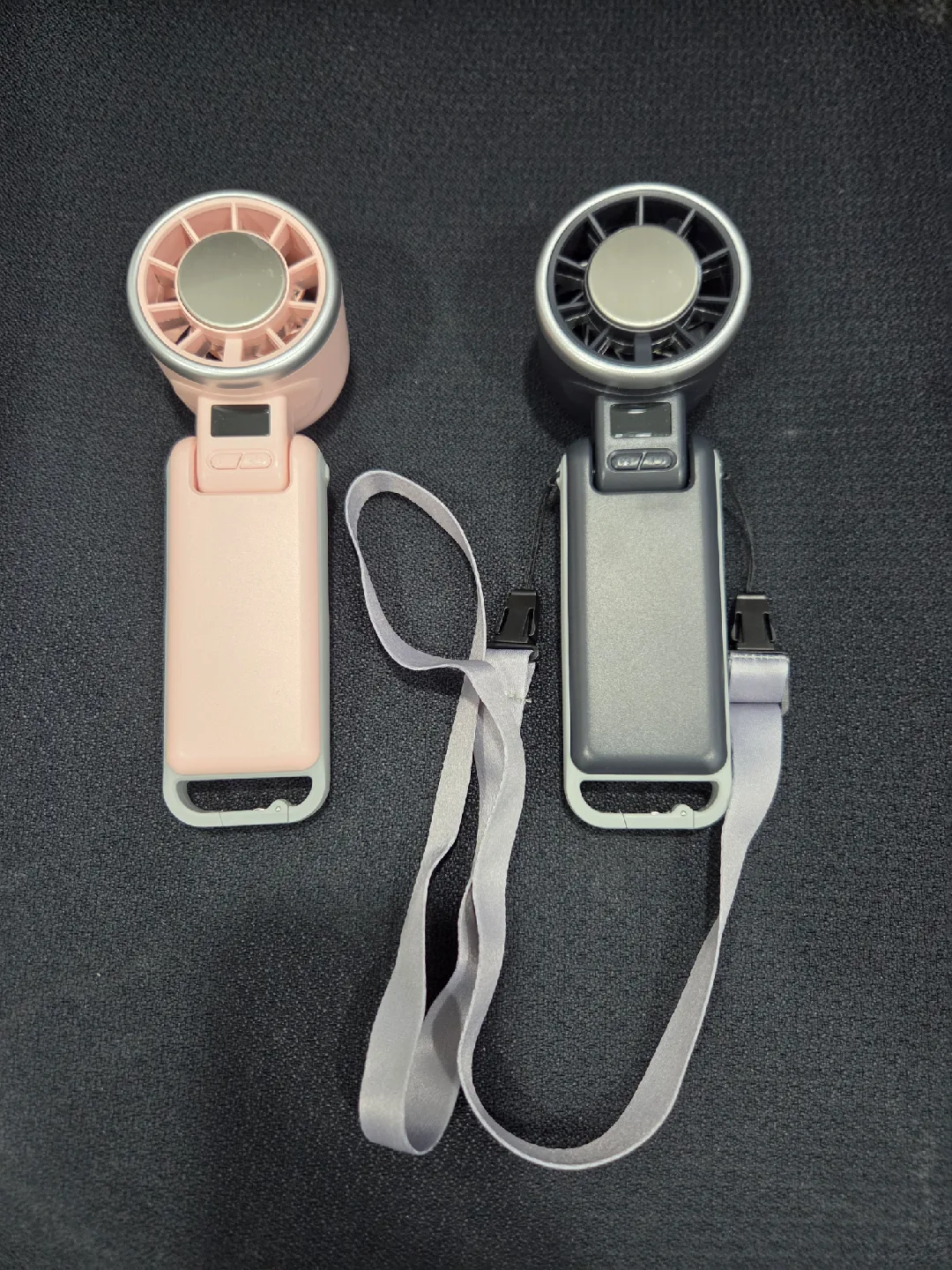 Portable Handheld Fan - Pink & Grey image indicator(2)