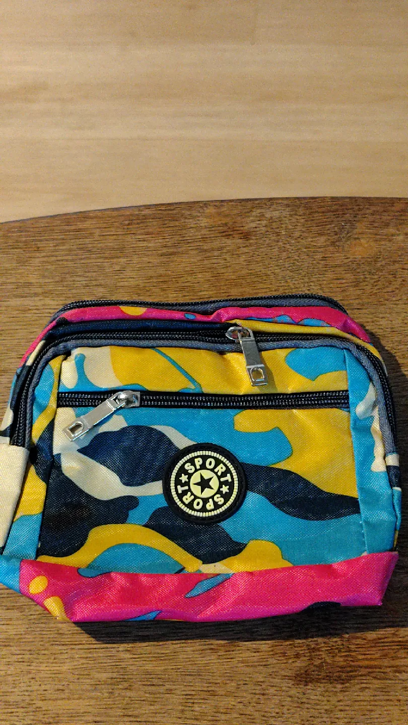 Colorful Camo Pattern Belt Bag thumbnail