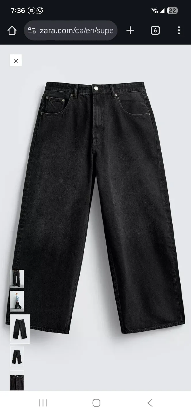 Zara Super Baggy Fit Jeans image indicator(3)