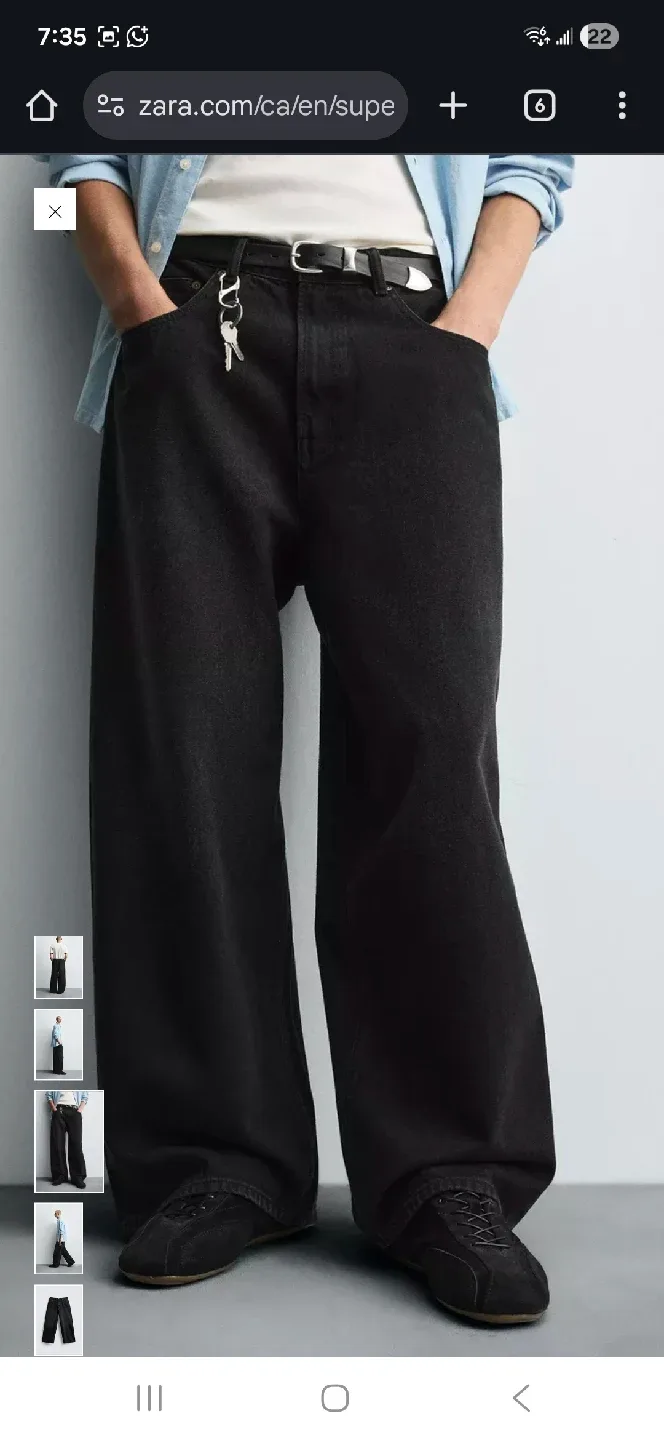 Zara Super Baggy Fit Jeans image indicator(4)