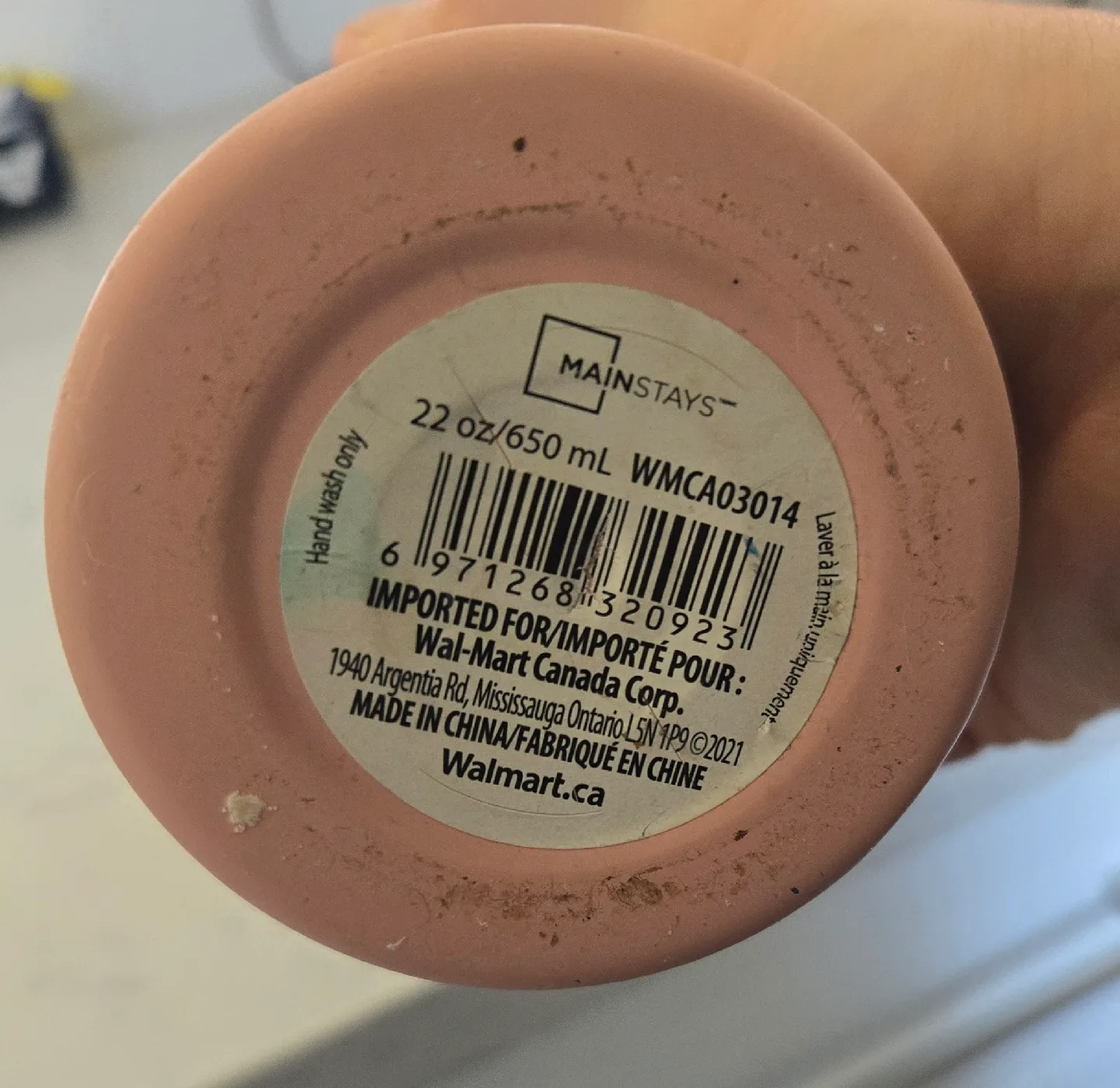 Mainstays Pink Stainless Steel Water Bottle image indicator(4)