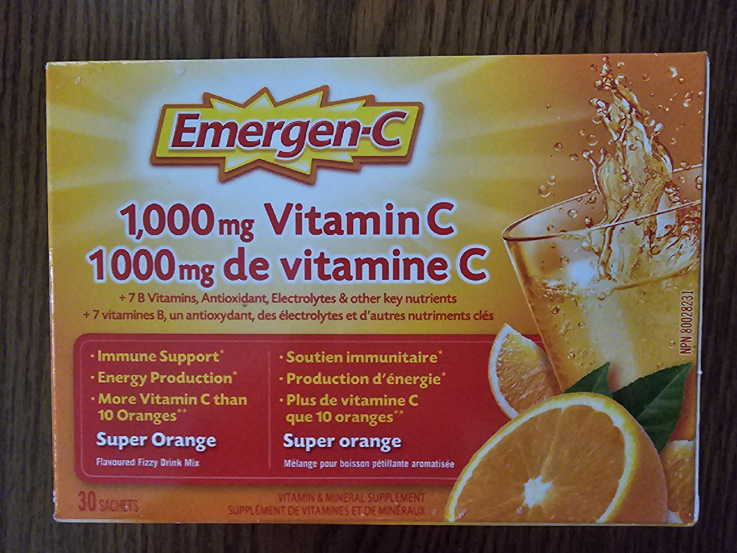 Emergen-C Super Orange Flavoured Fizzy Drink Mix