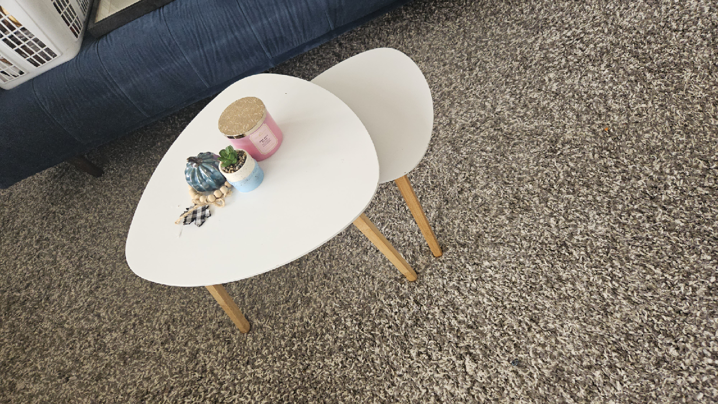White Nesting Coffee Tables - Set of 2