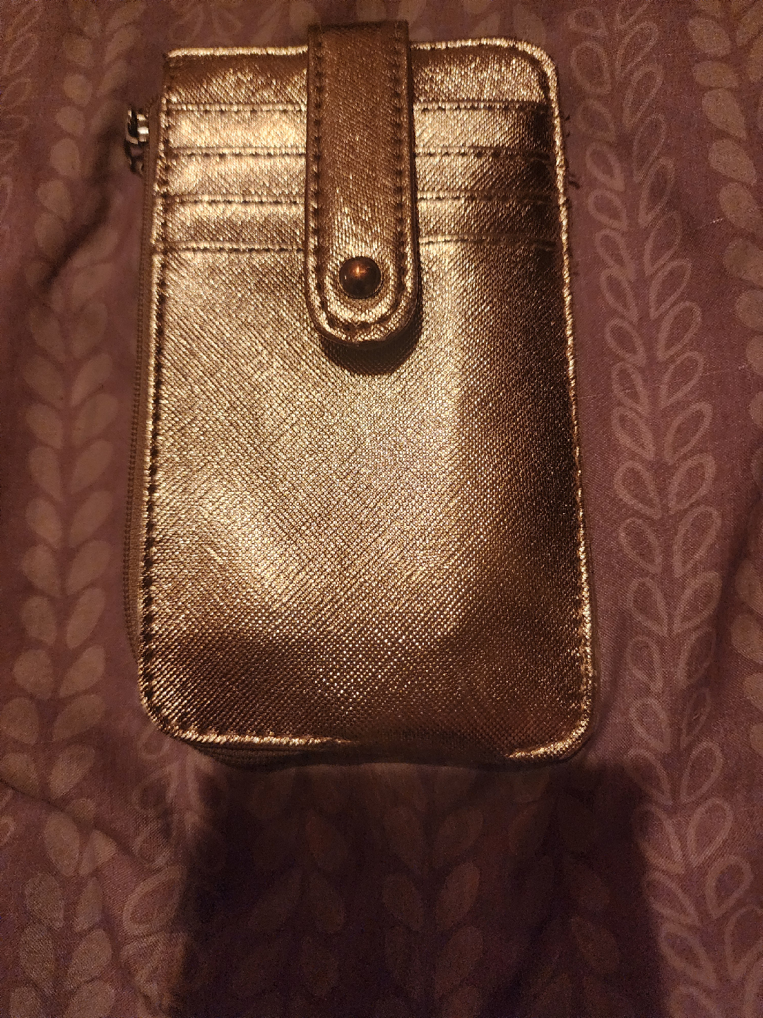 Metallic Gold Wallet/Card Holder see description