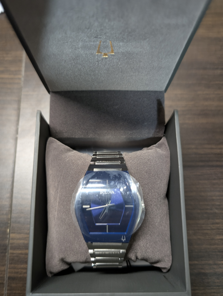 Bulova Futuro Blue Dial Men's Watch - 96A258