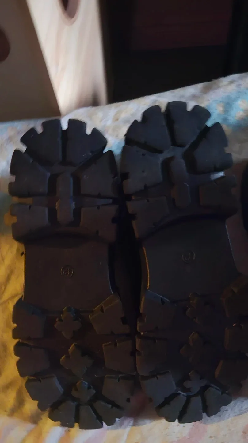 Black Platform Boots with Heart Detail image indicator(7)