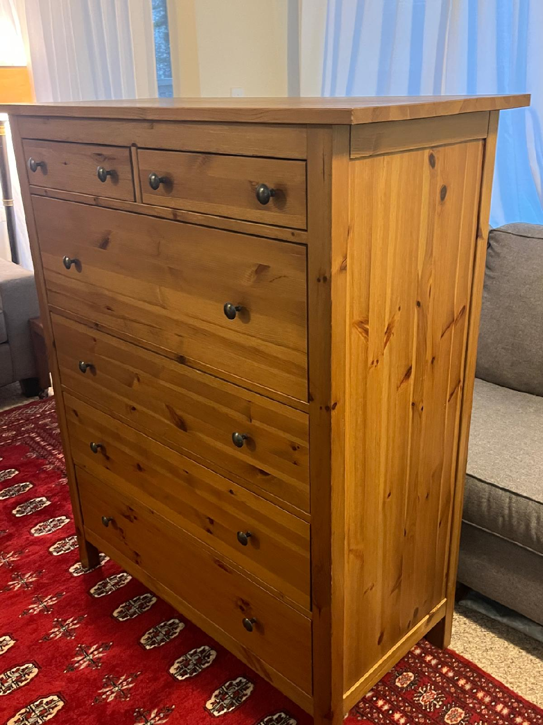IKEA Hemnes 6-Drawer Chest - Solid Wood